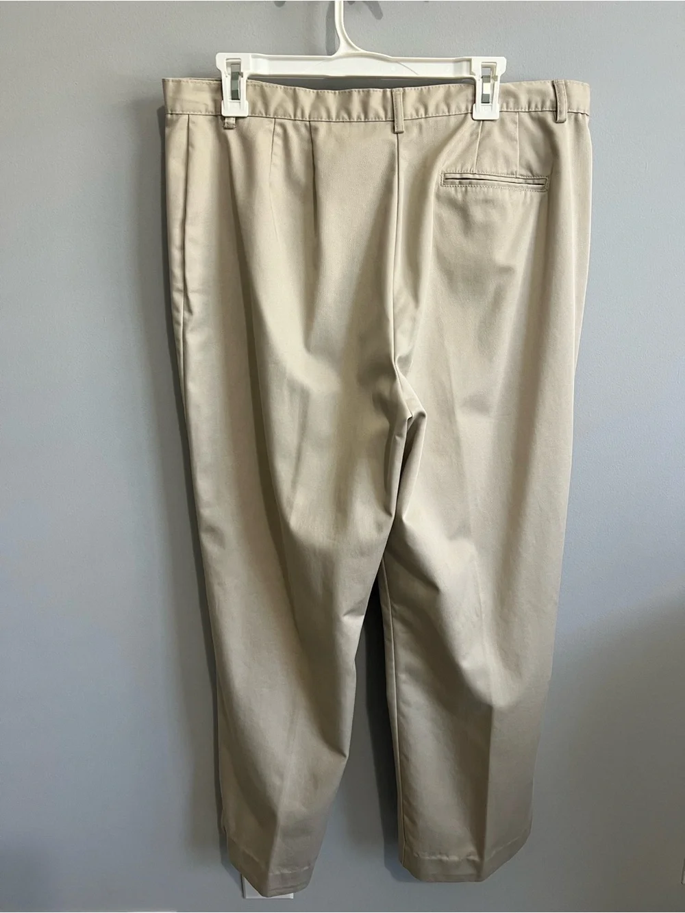 Style & Co. Size 16 Beige Cotton Wide Leg Pants Trousers